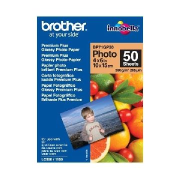 Hartie Brother Premium Plus Glossy 10x15 cm (4x6 inch) 50 coli