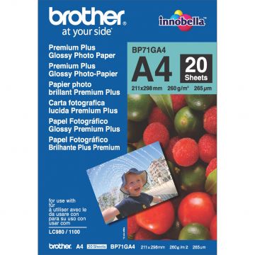 Hartie Brother Premium Plus Glossy Photo A4 20 coli