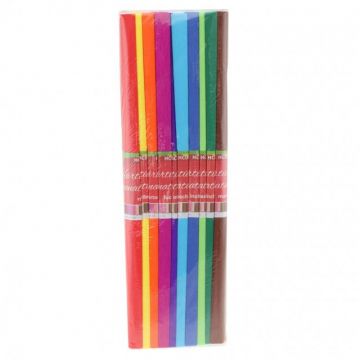 Hartie creponata, 50cmx2m, diferite culori, 10buc/set, Daco