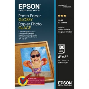Hartie Epson Photo Glossy 10x15 cm (4x6 inch) 100 coli