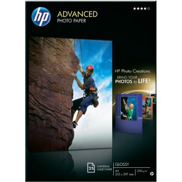 Hartie HP Advanced Glossy Photo A4 25 coli