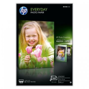 Hartie HP Everyday Glossy Photo 10x15 cm (4x6 inch) 100 coli