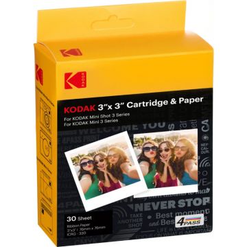 Hartie Kodak Cartus ICRG-330 Instant Foto Film 76 x 76 mm (3 x 3 inch) 30 coli