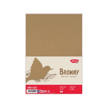 Hartie natur A4, 110 g/mp, 25 coli/set, Daco
