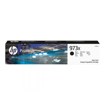 HP 973X Negru (L0S07AE) - Cartus Cerneala Original PageWide, High Yield, 10.000 pagini, Compatibil 452   477   552   577