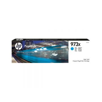 HP F6T81AE - Cartus Cerneala HP 973X Cyan, High Yield, 7000 pagini, PageWide Pro 452 477 552 577