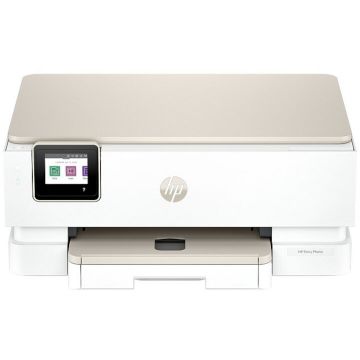 HP Multifunctionala Inkjet color HP Envy Photo 7230, imprimare, copiere, scanare, A4, wireless, 15 ppm alb-negru / 10 ppm color, bej-alb