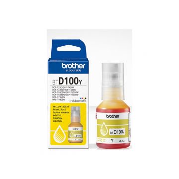Brother BTD100Y - Refill Ink Bottle Yellow, 48.8 ml, Original, CEE GEN