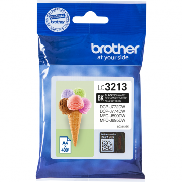 brother Cartus cerneala Brother LC3213BK, Negru, 400 pagini