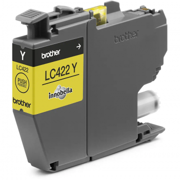 brother Cartus cerneala Brother LC422Y, Galben, 550 pagini