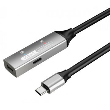 Cablu prelungitor USB 3.2 type C activ cu alimentare T-M 30m, ku31rep30al