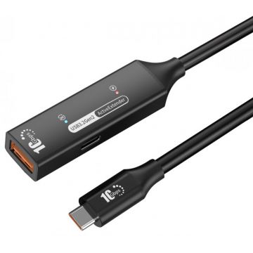 Cablu prelungitor USB-A la USB type C 10Gbps activ M-T 10m, ku3rep10bl