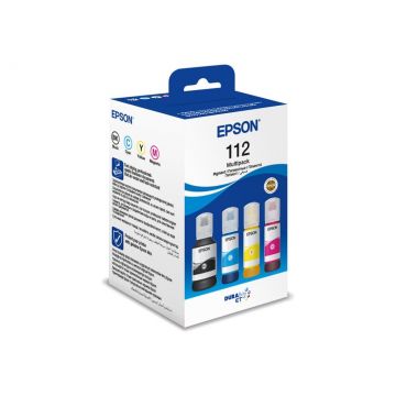 Epson 112 Multipack - 4 65 ml, DURABrite ET, Black Cyan Magenta Yellow, EcoTank