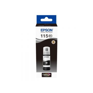 Epson 115 Black - Pigment Ink Refill C13T07C14A, 70 ml, EcoTank L8160   L8180