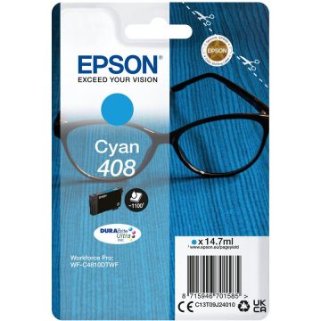 Epson Cartus cerneala Epson C13T09J24010, Cerneala pigment, Cyan, 1100 pagini