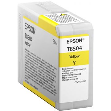 Epson Cartus cerneala Epson C13T850400, Galben, 80 ml, Original