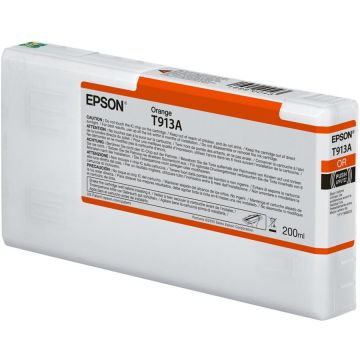 Epson Cartus cerneala Epson C13T913A00, Portocaliu, 200 ml, Original
