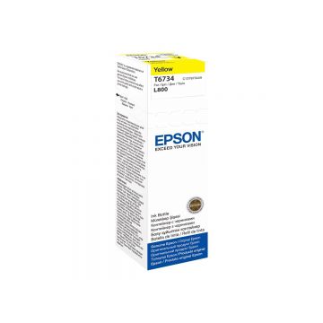 Epson T6734 Yellow - C13T67344A, 70 ml, EcoTank L1800   L800   L805   L810   L850