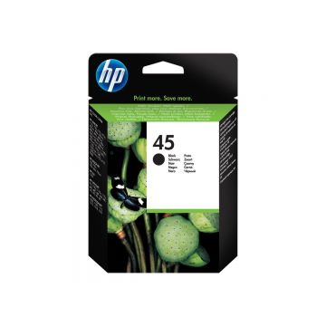 HP 45 Black 51645AE - Cartus original, 42 ml, 930 pagini