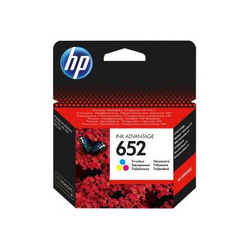 HP 652 Color - Cartus Cerneala Original HP F6V24AE BHK, 200 pagini, Cyan Magenta Yellow
