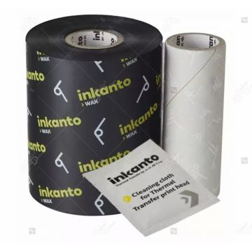 Ribon ARMOR Inkanto AWR8, ceara (wax), negru, 154mmX600M, OUT