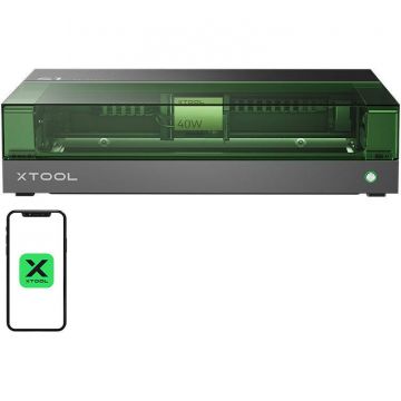 xTool Masina de gravat si taiat cu laser xTool S1 40W All-in-One Kit, 40W, Laser dioda, Suprafata lucru 498x319mm