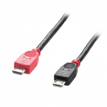 Cablu micro USB 2.0 OTG la micro USB T-T 2m, Lindy L31760*