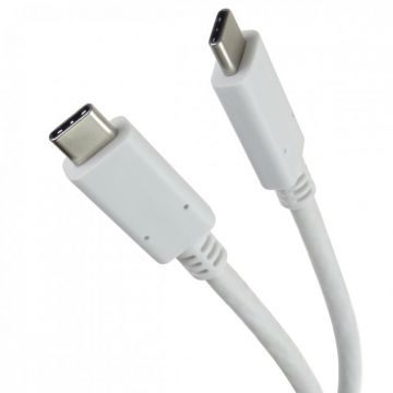 Cablu USB 3.2 type C la USB type C T-T 1m Alb, ku31cc1w
