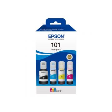 Epson 101 Multipack - C13T03V64A, 4 Colour Ink Bottles, 127 70 ml, 4500 7500 pagini