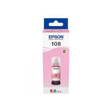 Epson 108 Light Magenta C13T09C64A - Cerneală Originală, 70 ml, EcoTank L Series
