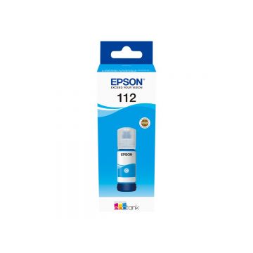 Epson 112 Cyan - Cerneala Originala EcoTank Pigment 70 ml (C13T06C24A)