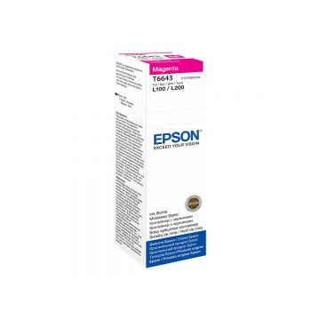 Epson T6643 Magenta - Cerneala Originala EcoTank 70 ml (C13T66434A)
