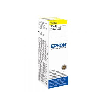 Epson T6644 Yellow C13T66444A - Cerneală Originală, 70 ml, EcoTank L Series