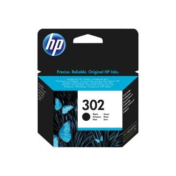 HP 302 Black - Cartus Original HP F6U66AEUUS, 3.5 ml, 170 pagini