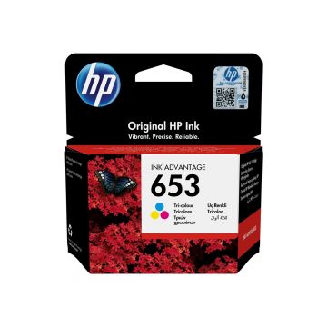 HP 653 Tri color - Cartus Original Ink Advantage, 5 ml, 200 pagini