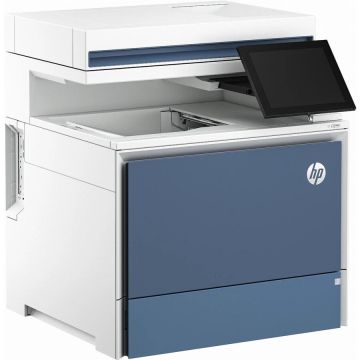 HP&nbsp;INC. Imprimanta laser color HP Color LaserJet Enterprise MFP 5800dn MFP A4, copiere 43 ppm, imprimare 650 coli, LAN, USB, Alb-Albastru