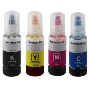 Cerneala compatibila Premium Epson L102, L103, L105, L106 EcoTank, flacon XXL 100 ml Cyan