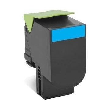 Cartus Lexmark 80C2HCE, cyan, 3 k