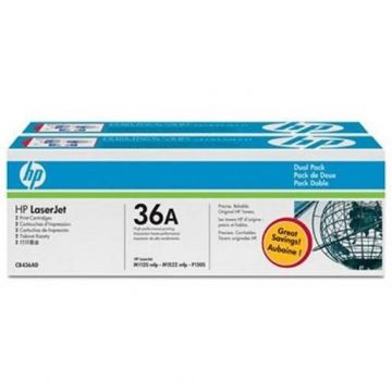 HP CB436AD Toner Cartridge Dual Pack Black CB436AD