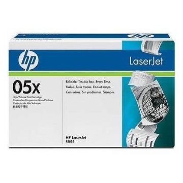 HP CE505X Toner Cartridge Black High capacity 6,500 pages, Works with: HP LaserJet P2055d/P2055dn CE505X