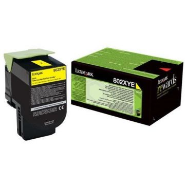 Toner Lexmark 80C2XME, yellow, 4 k