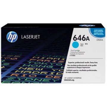 Toner HP LaserJet 646A, 12500 pagini (Cyan)