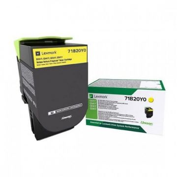 Toner Lexmark 71B20Y0, yellow