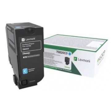 Toner Lexmark 75B20C0, 10000 pagini (Cyan)