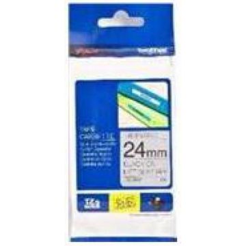 Banda mata Brother TZEM951, 24mm/8m (Negru/Argintiu)