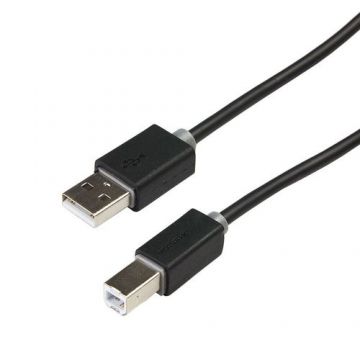 Cablu de date Unitek Y/C421GBK USB 2.0 A tata / USB 2.0 B tata, 5m (Negru)