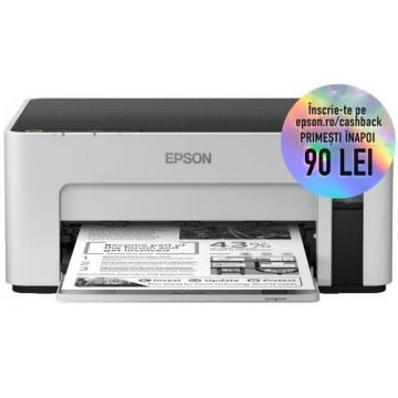 Imprimanta inkjet monocrom Epson M1100 CISS, A4, 35 ppm, 1440 x 720 dpi (Alb/ Negru)