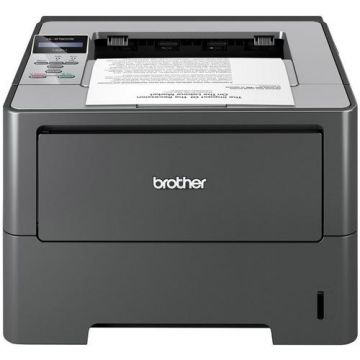 Imprimanta Refurbished Laser Monocrom Brother HL-6180DW, Duplex, A4, 40ppm, 1200 x 1200, Wireless, Retea, USB