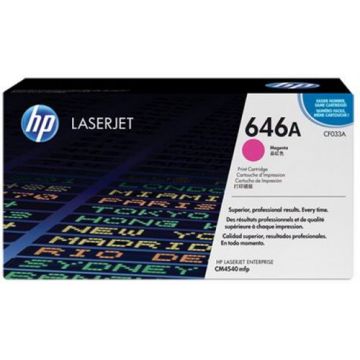 Toner HP LaserJet 646A, 12500 pagini (Magenta)